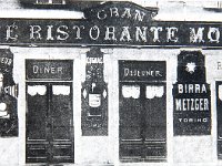 1904 ristorante Molinari  via S. Teresa angolo via Genova (S. Francesco d'Assisi) e piazza Solferino 1. Aperto nel 1895. Distrutto da un bombardamento nel 1944.